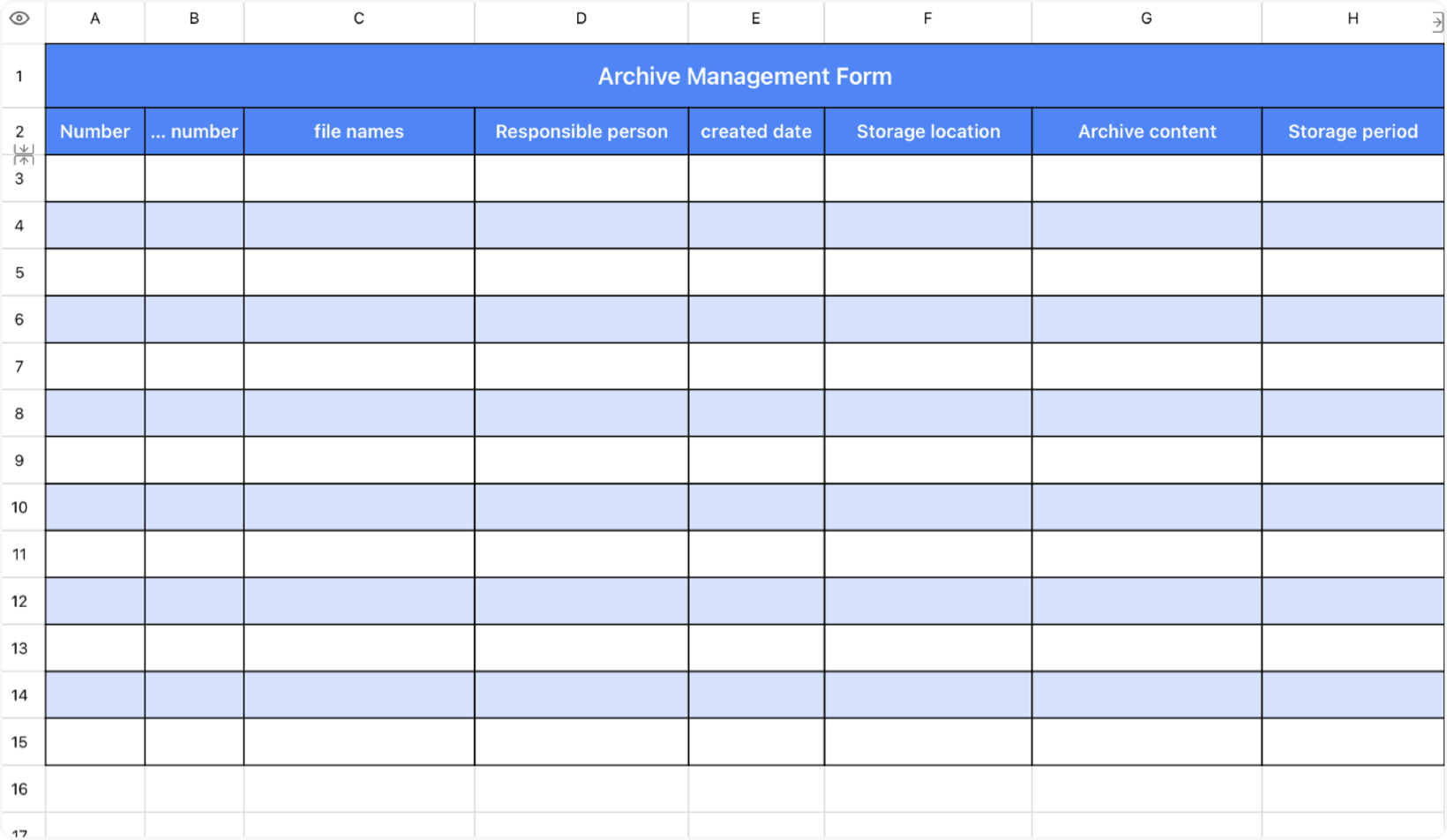 File management form 1